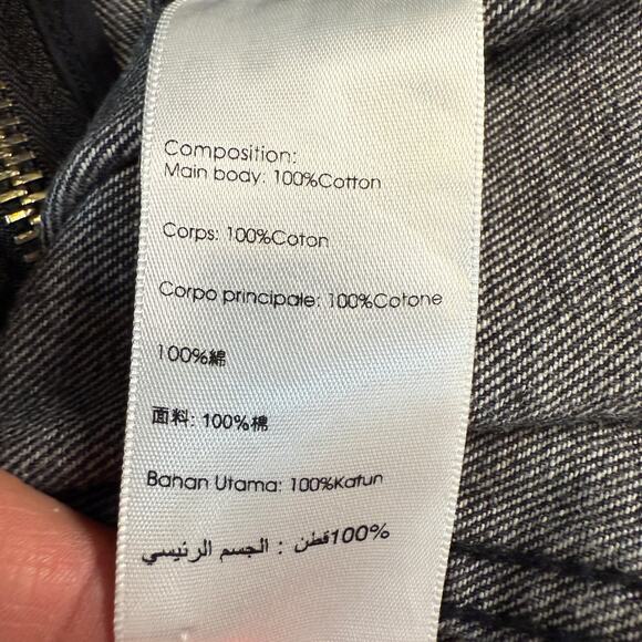 Women's 3.1 Phillip Lim Black Denim Asymmetrical Button Front Zipper Detail Sz 6 - Picture 6 of 11